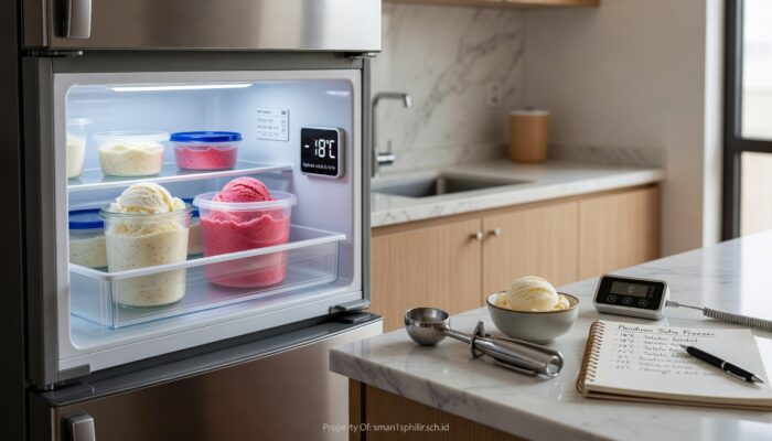 Cara Atur Suhu Freezer agar Es Krim Homemade Tidak Keras